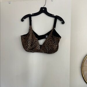 Cosabella Animal Print Bralette with Black Accents